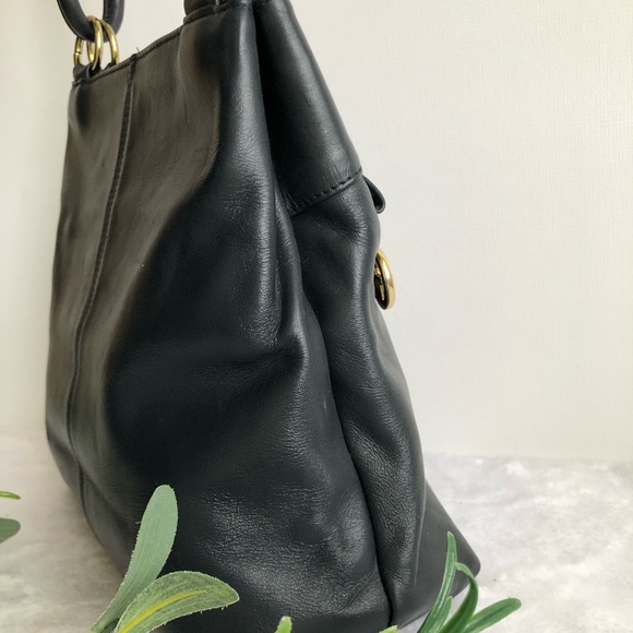 Giani Bernini Navy Leather Shoulder Bag - Picture 5 of 10